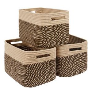 Natural Rattan <b>Storage</b> <b>Basket</b> With Handles Rustic Bowl Shape Multi Purpose Neatening Container - Product Image 4