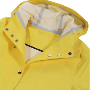 Veste de pluie imperméable de haute qualité pour hommes, coupe-vent respirant à capuche, veste d'extérieur, logo personnalisé, vente en gros d'usine OEM - Product Image 6