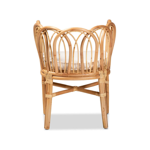 Chaise de salle à manger en rotin naturel contemporain, chaises de patio, fabriquées à la main par des artisans qualifiés, vente en gros - Product Image 3