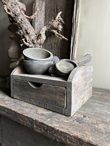 Caja de Almacenamiento de Madera Driftwood Gruttersbak con Cajón, Bandeja Organizadora Rústica Hecha a Mano para Decoración del Hogar y Cocina - Product Image 3