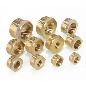 Raccord hexagonal en laiton massif, adaptateur fileté mâle-femelle, raccord de tuyauterie NPT - Product Image 4