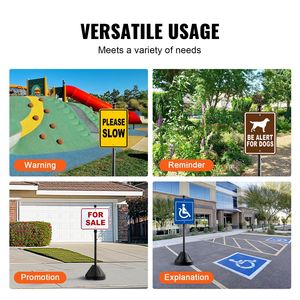 Portable 5 Ft Cast Iron Sign <b>Post</b> with Hard Plastic Base Wheels Movable Traffic Parking Sign Stand-No Parking Sign <b>Post</b> <b>Holder</b> - Product Image 6