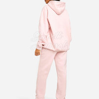Ensemble de survêtement long et élégant pour femmes, en tissu uni, confortable, deux pièces, pour la salle de sport, la course à pied, le yoga et les activités quotidiennes, style tendance