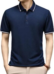 Polo uni de haute qualité à revers de golf pour hommes, design personnalisé en gros, pour le sport, décontracté, intelligent et brodé - Product Image 5