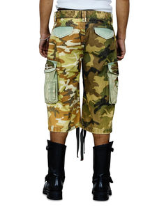 Pantalones Cortos Cargo de Algodón para Hombre, Estilo Urbano, Moda 2026, Vintage, Verde Camuflaje, Caqui, Safari, Utilitarios, Verano - Product Image 4