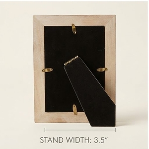 Cadre photo en bois orné, écologique, léger, vertical, rectangulaire, avec motif en relief, fait main, impression couleur intégrale, pour présentation sur table - Product Image 3