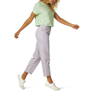 Pantalones Chinos Transpirables para Mujer, Color Liso Teñido, Patrón de Color Sólido, Ligeros, Personalizables con Impresión, de Alta Calidad, Corte Relajado - Product Image 3