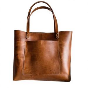 Bolso de Mano de Cuero Genuino para Mujer de Alta Calidad, con Dos Asas, Cierre de Cremallera, Gran Capacidad, Correa para el Hombro, Buena Calidad - Product Image 1
