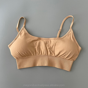 Sports Bra for Women Push Strappy Back Crop Tops Padded Running Gym Workout Active Wear Wirefree Yoga Bra Lightweight Seamless - Product Image 5