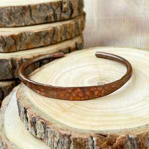 Bracelet en cuivre torsadé rond de haute qualité, fait main, en cuivre pur massif, bracelet manchette, prix de gros - Product Image 2