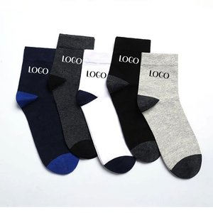 New Arrival 100% Cotton Anti-Bacterial <b>Thick</b> Crew <b>Socks</b> Breathable Quick Dry No Show Casual Men's Knitted Digital Printing - Product Image 3