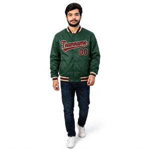 Veste universitaire personnalisée à livraison rapide, corps en polaire avec broderie du nom, coupe unisexe, idéale pour les marques de streetwear américaines - Product Image 3