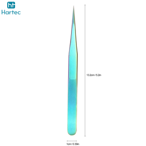 High Precision Anti-Static Multicolor Tweezers, Ultra Fine Pointed Tip Stainless Steel <b>Pick</b>-<b>up</b> <b>Tool</b> for Eyelash Extensions - Product Image 6
