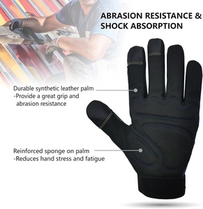 Gants de travail mécaniques en nitrile de haute qualité, résistants aux chocs, antidérapants, avec manchette de sécurité, imperméables à l'huile et à l'eau - Product Image 4