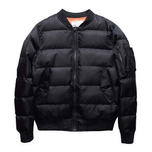 Custom Men's <b>Winter</b> <b>Thick</b> Quilted Puffer Bomber Jacket MA-1 Tactical Windproof Padded Down <b>Coat</b> Streetwear Wholesale Outerwear - Product Image 2