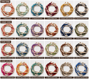 Y S INTERNATIONAL Colorful Recycled Silk Cord Jewelry Making Boho <b>Wrap</b> Bracelets DIY Crafts Macrame Handmade Accessories Flat - Product Image 3