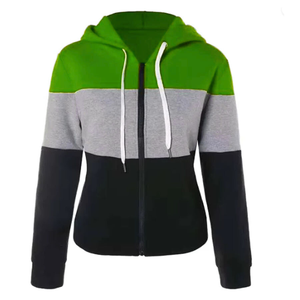 Sweat-shirts à capuche en polaire pour femmes, couleur personnalisée, hiver, 100% polyester, fermeture éclair, doublure, séchage rapide, haute qualité, vente en gros - Product Image 6
