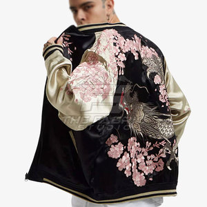 Chaqueta Sukajan de Moda Urbana Premium, Bordado Elegante, Tela Suave, Ajuste Cómodo para un Estilo Moderno - Product Image 3