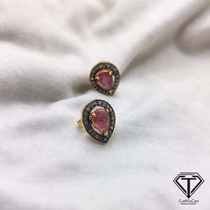 Pendientes de Moda con Detalles de Diamantes Pavé, Componentes y Accesorios de Joyería - Product Image 2