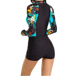 Maillot de bain sexy à manches longues pour femme, protection UV, séchage rapide, idéal pour la plage, la pêche, la randonnée, la gym – Vente chaude, personnalisable (OEM/ODM) - Product Image 4