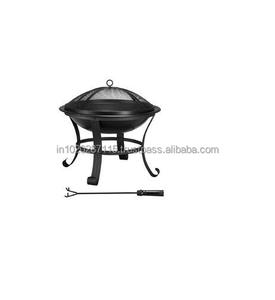 Rustic farmhouse style iron <b>fire</b> <b>pit</b> ideal for garden decoration adding traditional warmth and beauty to outdoor living - Product Image 2
