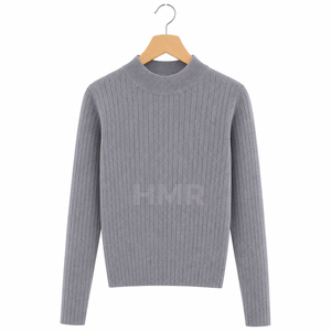 HMR Sisterhood Sorority Acrylic Crew Neck Gray Knitted Anti Pilling Breathable Seamless <b>Cardigan</b> <b>Sweater</b> - Product Image 5