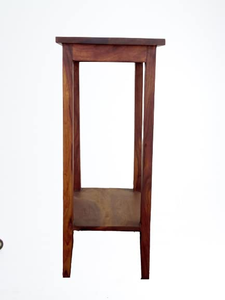 Taburete de Madera Artesanal, Banco de Asiento de Madera Maciza, Muebles Rústicos para el Hogar, Mesa Auxiliar Decorativa, Soporte para Plantas - Product Image 3