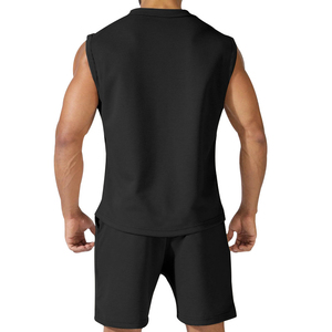 Men’s Shirt <b>Sets</b> Outdoor Casual Sports Style Loose Comfortable Summer Sleeveless Fashionable Shorts <b>Sets</b> - Product Image 3