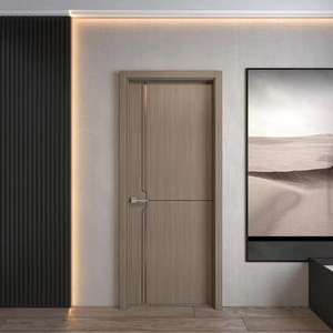 Portes de cuisine en WPC style ferme, surface finie, porte composite en bois creux, anti-moisissure, anti-termites, pour hôtels et villas - Product Image 4