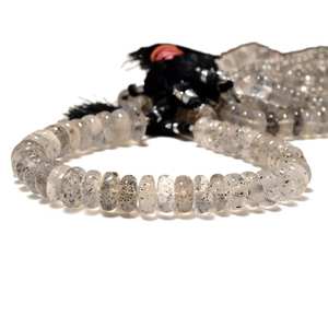 Cuentas Redondas Lisas de Rutilo Musgoso, Cuentas de Piedras Preciosas Naturales de Rutilo Musgoso en Hilo para la Fabricación de Joyas DIY - Product Image 2