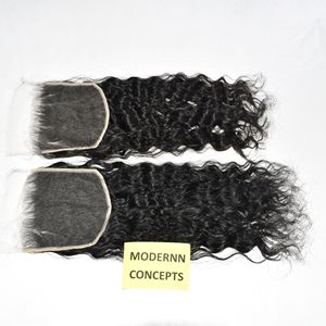 Cheveux humains brésiliens naturels vierges non traités, cuticules alignées, qualité Genius Weft, avec closure HD 6*6, bouclés, provenant de Temple, vente en gros - Product Image 4