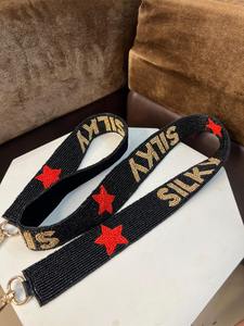 Sangle de sac perlée faite à la main, colorée et très demandée, avec sangle d'épaule de rechange tendance pour sacs bandoulière et cabas - Product Image 2