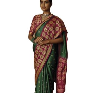 Patola de seda suave de último diseñador, Sari impreso, alta calidad, indio, pakistaní, étnico, fiestas festivas, zona Fab, ropa de fiesta para adultos - Product Image 1