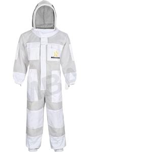 Combinaison d'apiculteur ventilée à 3 couches avec capuche renforcée. Combinaisons d'apiculteur pour hommes, femmes et enfants, fabriquées au Pakistan - Product Image 1