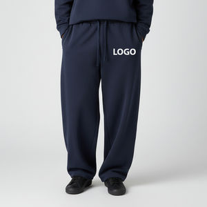 Pantalones Jogger Holgados Personalizados para Hombre, de Felpa Francesa de Peso Medio, 100% Algodón, Estampados, Casuales, Transpirables, de Secado Rápido, Ropa Deportiva Urbana de Alta Calidad - Product Image 3