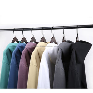 Ins & Tiktok gran oferta logotipo personalizado 380g unisex de gran tamaño sudaderas con capucha para mujer sudaderas con capucha para hombre - Product Image 5