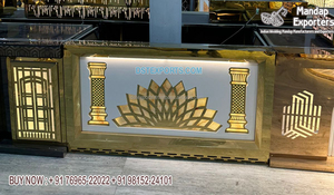 Mostradores de comida de boda de estilo dosel colorido, nuevos puestos de comida de dosel para función de boda, contadores de comida de boda al aire libre para Decoración - Product Image 4