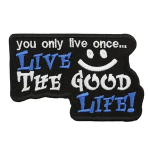 You Only live once Embroidery Patch Trendy Statement Accessory for Jackets Bags and More