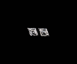 Diamants de laboratoire de 11,0 x 7,3 mm, taille cerf-volant et taille losange, couleur E, pureté VVS, perforés au laser, pour la fabrication de bijoux - Product Image 1