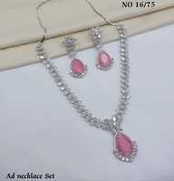 Set Perhiasan Imitasi Kuningan Berlapis Rhodium dengan Mutiara dan Berlian Imitasi, Anting dan Kalung Bentuk Tetesan Air Merah, untuk Pengantin Wanita