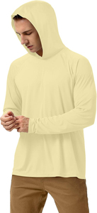 Vêtements de pêche sportifs unisexes en polyester et spandex, personnalisables avec logo, à séchage rapide et respirants, avec capuche. - Product Image 2