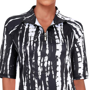Vêtements de performance légers pour femmes, polo de golf fabriqué en tissu extensible doux, adapté aux voyages d'été - Product Image 5