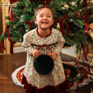 เดรสผ้าลูกฟูกสำหรับเด็กผู้หญิงชุดเดรสมินิเอไลน์ผ้ากำมะหยี่แต่งระบายสำหรับฤดูใบไม้ร่วง - Product Image 1