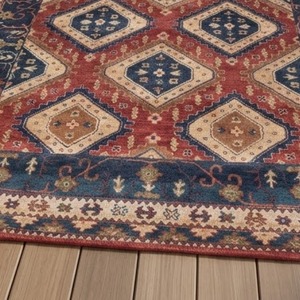 Alfombra moderna de lana hecha a mano con patrones de superficie distintivos para un elegante piso y decoración de interiores. - Product Image 4