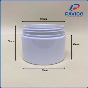 ขวดพลาสติก PET สำหรับเครื่องสำอางทรงกลม พิมพ์ลายด้วยความร้อน ฝาเกลียวสีตามสั่ง ยี่ห้อ Pavico เวียดนาม รุ่น 68H100 - Product Image 6