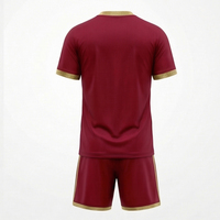 Uniformes de Fútbol Personalizados al por Mayor con Impresión por Transferencia de Calor, Vibrantes, 100% Poliéster, Tallas Grandes, Transpirables, para Clubes de Fútbol