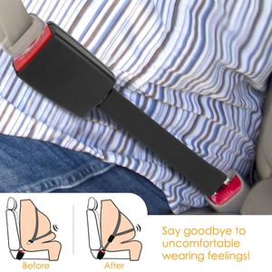 2 Pezzi Estensore Cintura di Sicurezza Auto da 9 Pollici con Fibbia e Clip per Sedili Auto - Product Image 6