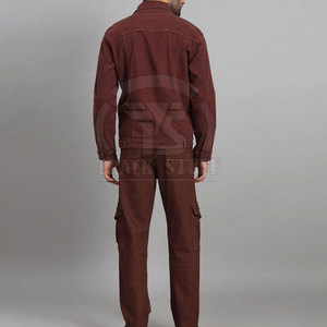 Factory Made New Arrival Long Sleeve Men Jeans Suits Custom Design <b>Cheap</b> Price Wholesale Men Winter Jeans Suits - Product Image 2