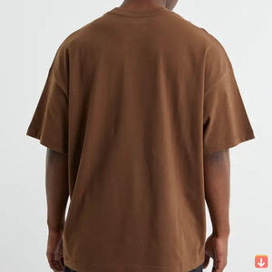 เสื้อยืดผู้ชายสีน้ำตาลทรงปกติ ผ้าฝ้าย 100% คอกลม สไตล์ลำลอง สตรีทแวร์ แห้งเร็ว - Product Image 3