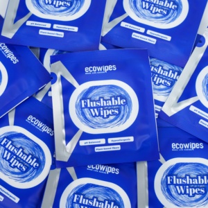 Fragrance Free Flushable Wet <b>Wipes</b>, Adult Wet <b>Wipes</b>, Flip-Top Packs, 60count <b>Wipes</b> Per Pack - Product Image 2